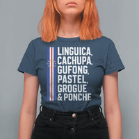 Cape Verde Cuisine T Shirt For Women Linguica Cachupa Gufong Cabo Verde Heritage