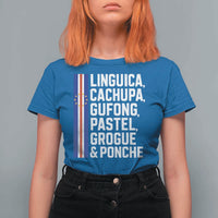 Cape Verde Cuisine T Shirt For Women Linguica Cachupa Gufong Cabo Verde Heritage