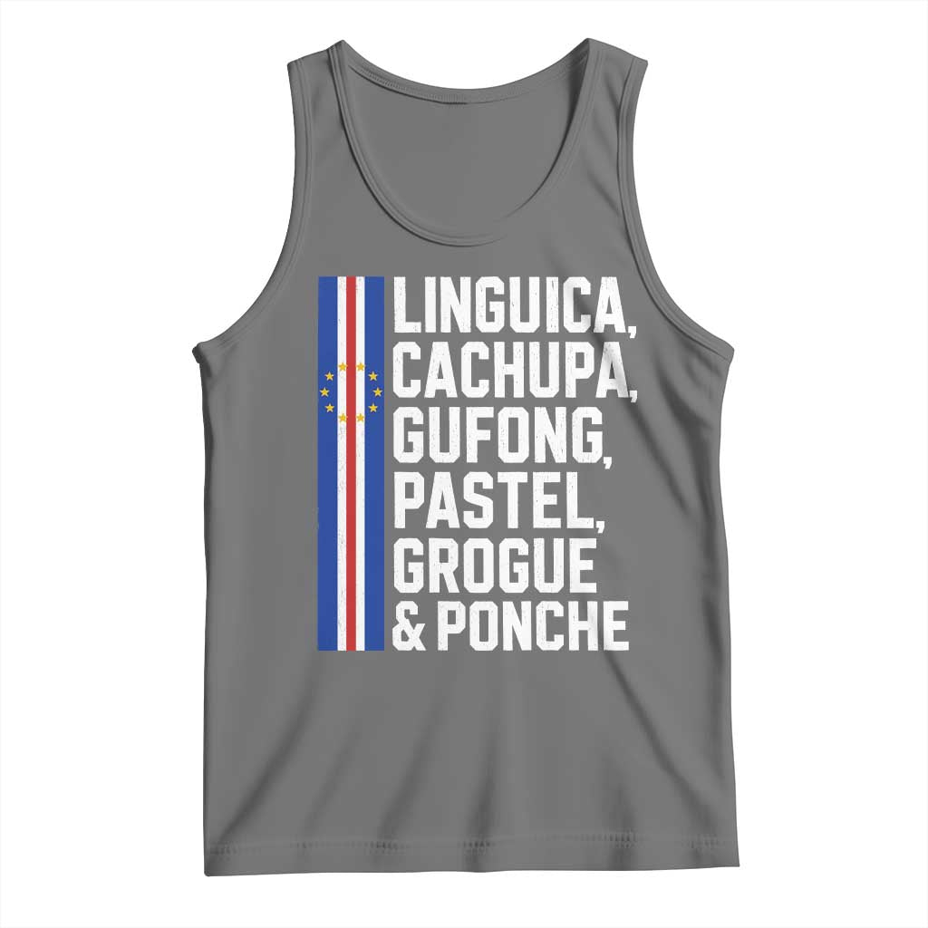 Cape Verde Cuisine Tank Top Linguica Cachupa Gufong Cabo Verde Heritage