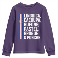Cape Verde Cuisine Youth Sweatshirt Linguica Cachupa Gufong Cabo Verde Heritage