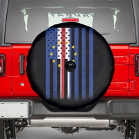 Half Cape Verdean Half American Spare Tire Cover Cabo Verdean Roots Vintage Cape Verde Flag