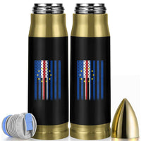Half Cape Verdean Half American Bullet Tumbler Cabo Verdean Roots Vintage Cape Verde Flag