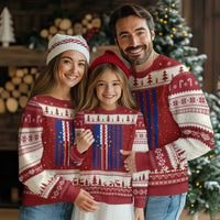 Half Cape Verdean Half American Ugly Christmas Sweater Cabo Verdean Roots Vintage Cape Verde Flag