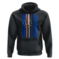 Half Cape Verdean Half American Hoodie Cabo Verdean Roots Vintage Cape Verde Flag