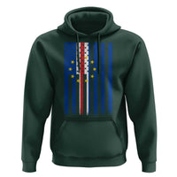 Half Cape Verdean Half American Hoodie Cabo Verdean Roots Vintage Cape Verde Flag