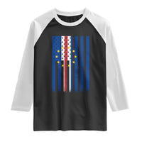Half Cape Verdean Half American Raglan Shirt Cabo Verdean Roots Vintage Cape Verde Flag