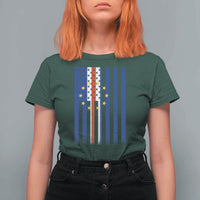 Half Cape Verdean Half American T Shirt For Women Cabo Verdean Roots Vintage Cape Verde Flag