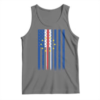 Half Cape Verdean Half American Tank Top Cabo Verdean Roots Vintage Cape Verde Flag