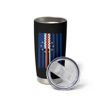 Half Cape Verdean Half American Tumbler Cup Cabo Verdean Roots Vintage Cape Verde Flag