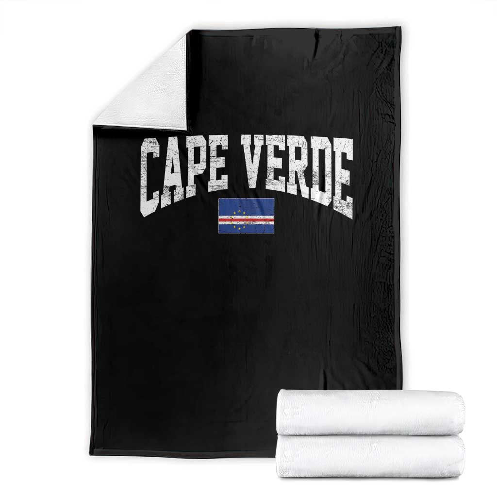Cape Verde Sports Throwback Throw Blanket Cabo Verdean Pride