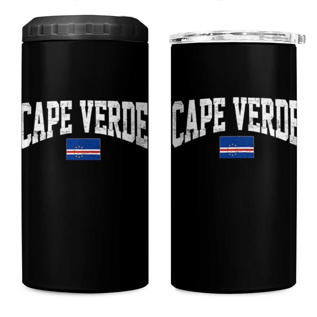 Cape Verde Sports Throwback 4 in 1 Can Cooler Tumbler Cabo Verdean Pride