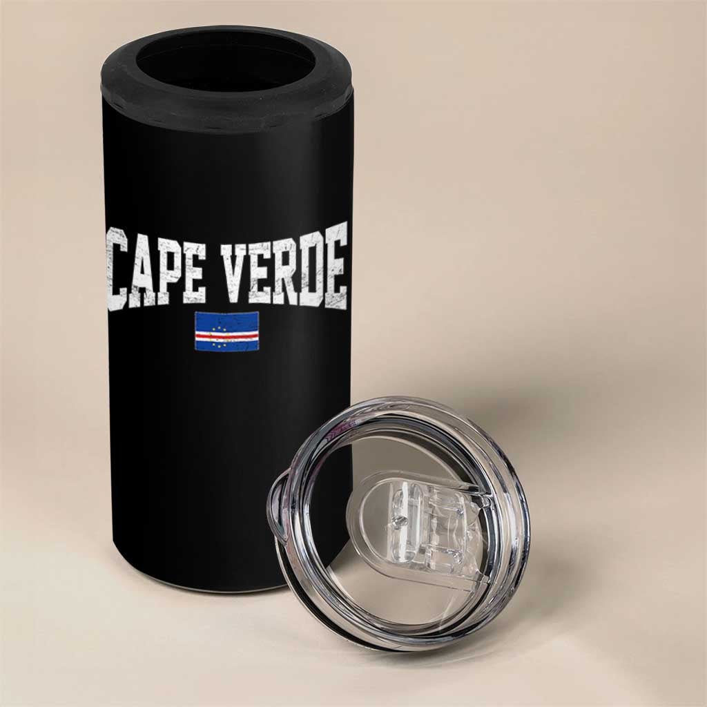 Cape Verde Sports Throwback 4 in 1 Can Cooler Tumbler Cabo Verdean Pride
