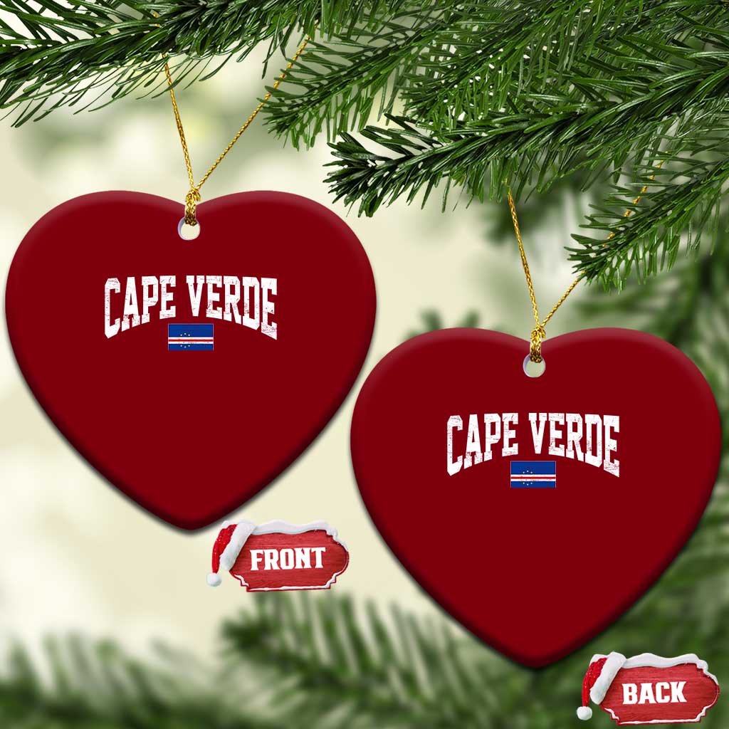 Cape Verde Sports Throwback Ceramic Ornament Cabo Verdean Pride
