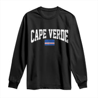 Cape Verde Sports Throwback Long Sleeve Shirt Cabo Verdean Pride