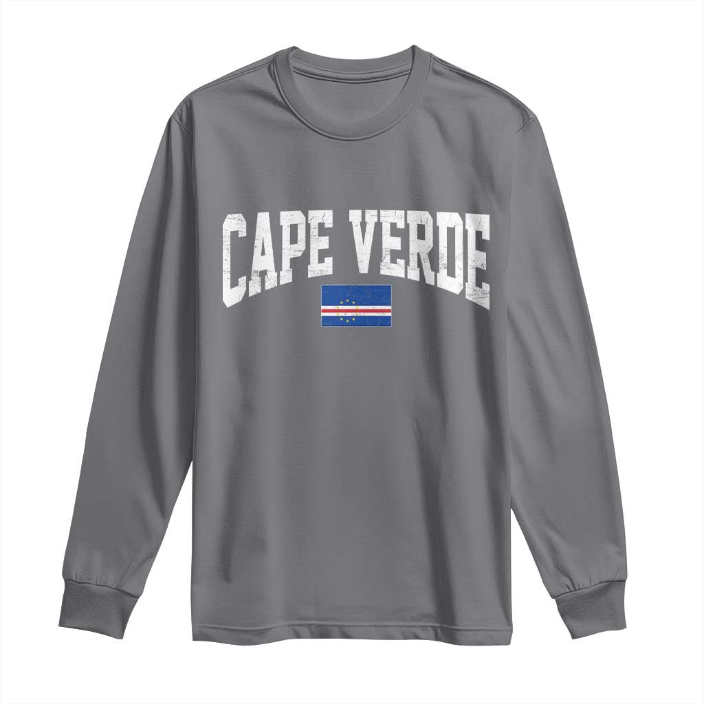 Cape Verde Sports Throwback Long Sleeve Shirt Cabo Verdean Pride