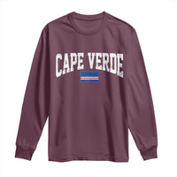 Cape Verde Sports Throwback Long Sleeve Shirt Cabo Verdean Pride