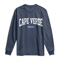 Cape Verde Sports Throwback Long Sleeve Shirt Cabo Verdean Pride