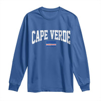 Cape Verde Sports Throwback Long Sleeve Shirt Cabo Verdean Pride