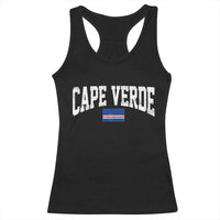 Cape Verde Sports Throwback Racerback Tank Top Cabo Verdean Pride