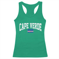 Cape Verde Sports Throwback Racerback Tank Top Cabo Verdean Pride