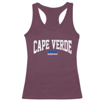 Cape Verde Sports Throwback Racerback Tank Top Cabo Verdean Pride