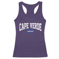 Cape Verde Sports Throwback Racerback Tank Top Cabo Verdean Pride