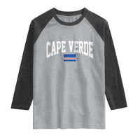 Cape Verde Sports Throwback Raglan Shirt Cabo Verdean Pride