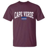 Cape Verde Sports Throwback T Shirt Cabo Verdean Pride