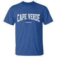 Cape Verde Sports Throwback T Shirt Cabo Verdean Pride