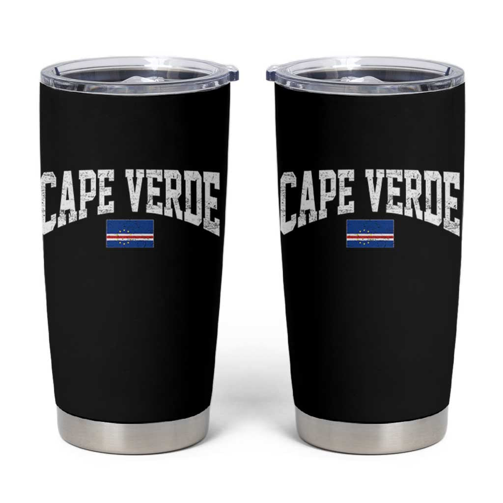 Cape Verde Sports Throwback Tumbler Cup Cabo Verdean Pride