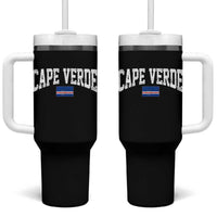 Cape Verde Sports Throwback Tumbler With Handle Cabo Verdean Pride