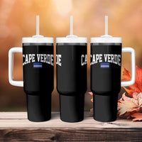 Cape Verde Sports Throwback Tumbler With Handle Cabo Verdean Pride