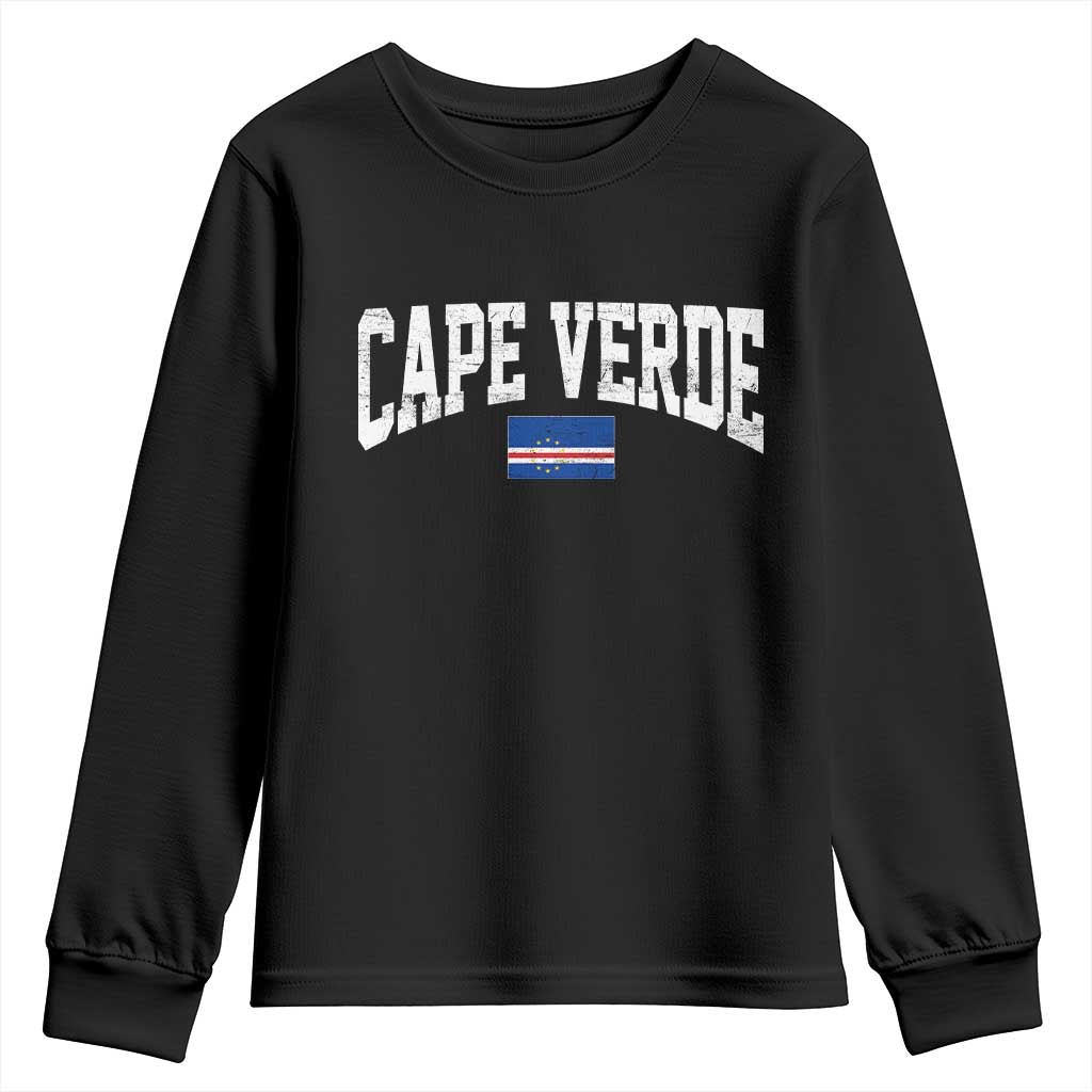 Cape Verde Sports Throwback Youth Sweatshirt Cabo Verdean Pride