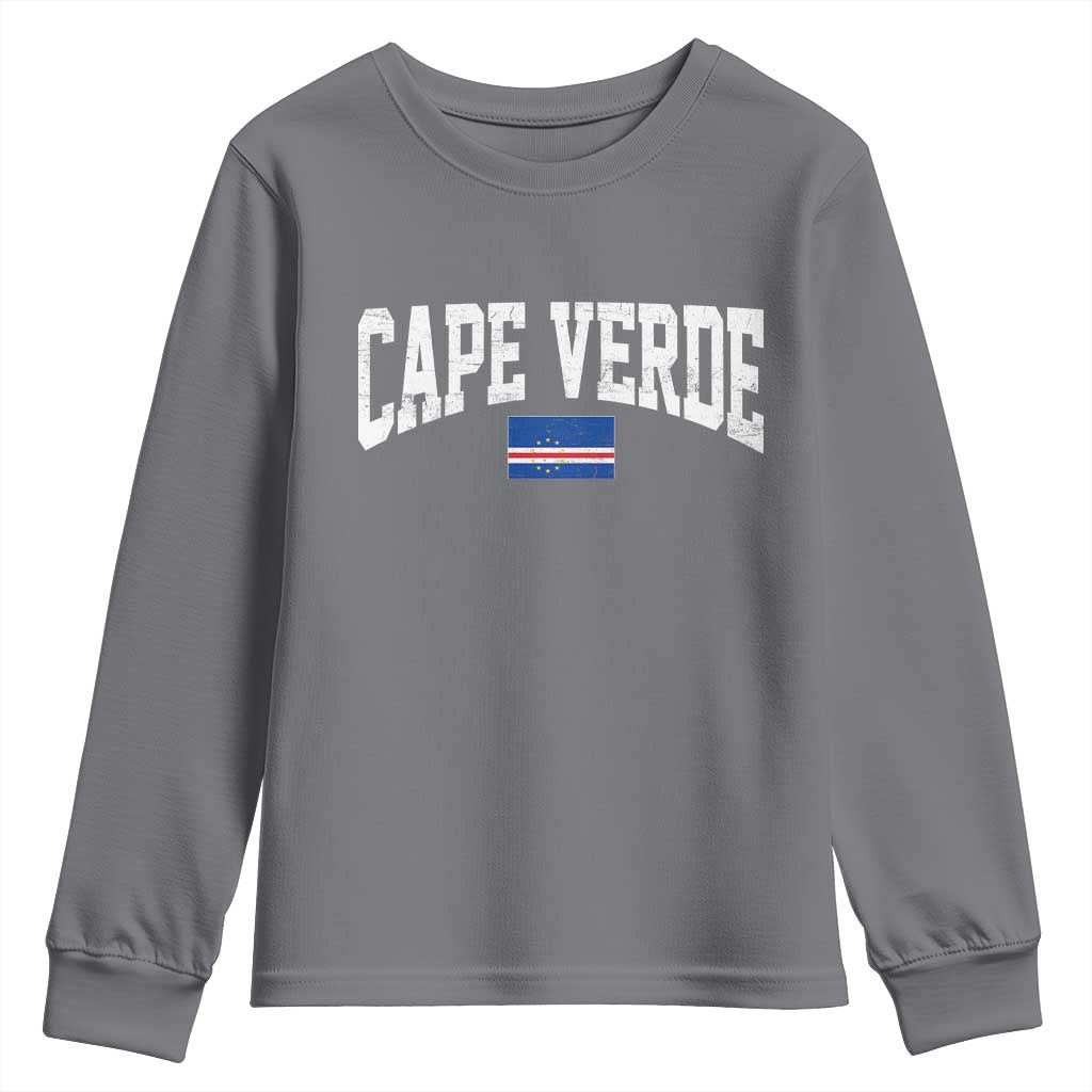 Cape Verde Sports Throwback Youth Sweatshirt Cabo Verdean Pride