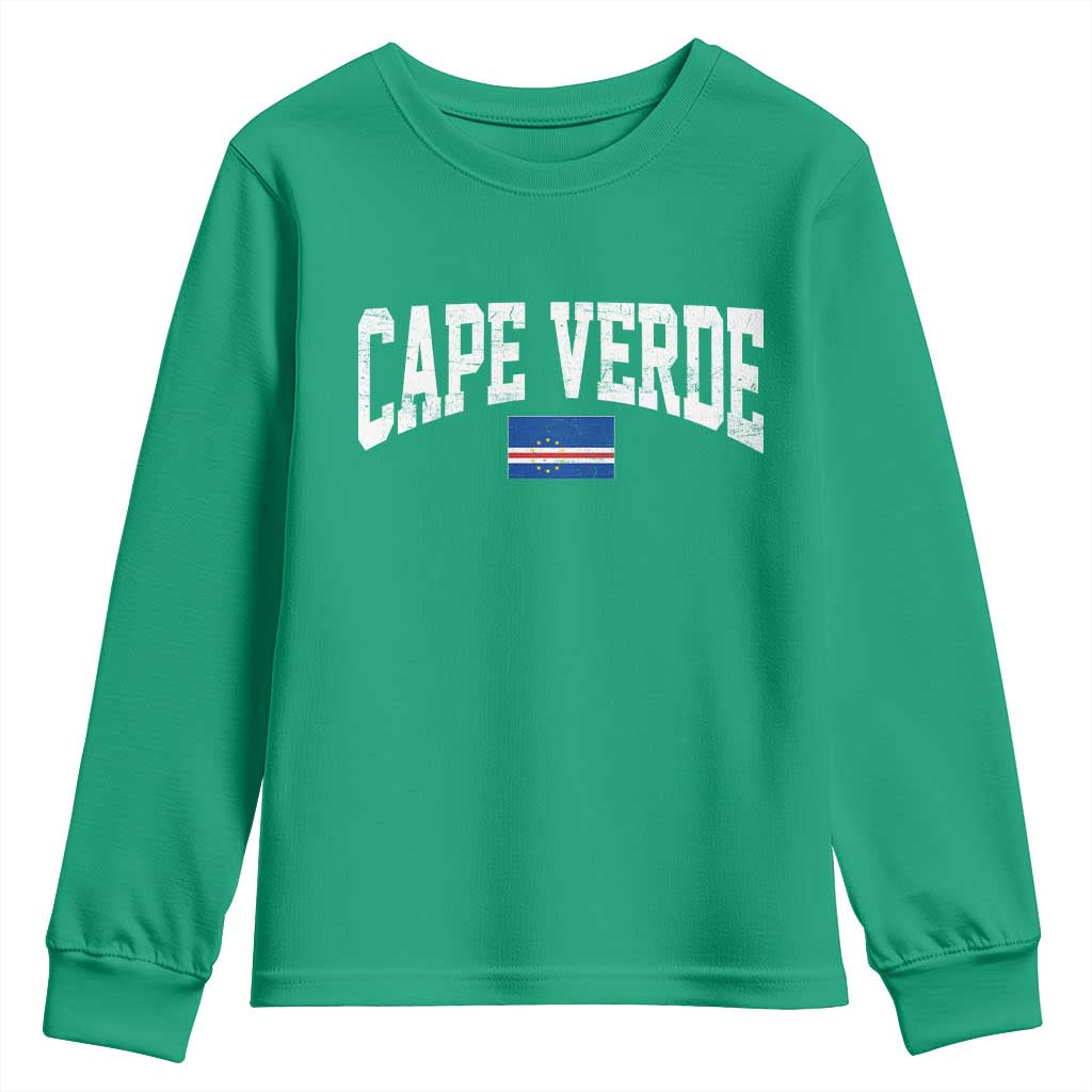 Cape Verde Sports Throwback Youth Sweatshirt Cabo Verdean Pride