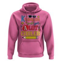 Funny Kindergarten Just Got A Lot Cooler Hoodie First Day Of School Sunglass Red Apple - Wonder Print Shop