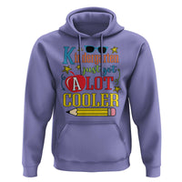 Funny Kindergarten Just Got A Lot Cooler Hoodie First Day Of School Sunglass Red Apple - Wonder Print Shop