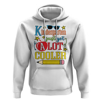 Funny Kindergarten Just Got A Lot Cooler Hoodie First Day Of School Sunglass Red Apple - Wonder Print Shop