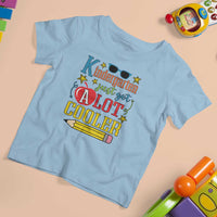 Funny Kindergarten Just Got A Lot Cooler T Shirt For Kid First Day Of School Sunglass Red Apple - Wonder Print Shop