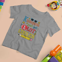 Funny Kindergarten Just Got A Lot Cooler T Shirt For Kid First Day Of School Sunglass Red Apple - Wonder Print Shop