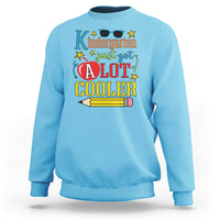 Funny Kindergarten Just Got A Lot Cooler Sweatshirt First Day Of School Sunglass Red Apple - Wonder Print Shop