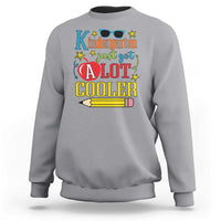 Funny Kindergarten Just Got A Lot Cooler Sweatshirt First Day Of School Sunglass Red Apple - Wonder Print Shop