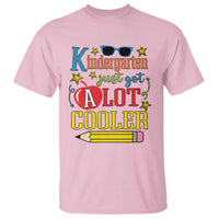 Funny Kindergarten Just Got A Lot Cooler T Shirt First Day Of School Sunglass Red Apple - Wonder Print Shop