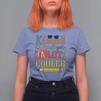 Funny Kindergarten Just Got A Lot Cooler T Shirt For Women First Day Of School Sunglass Red Apple - Wonder Print Shop