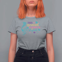 Funny Back To School T Shirt For Women This Mermaid Is Headed To 1st Grade Bubbles Starfish Seashell - Wonder Print Shop