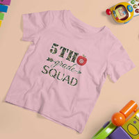 Funny Back To School Hunting T Shirt For Kid 5TH Grade Squad Camo Flag Apple Arrow - Wonder Print Shop
