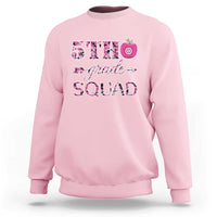 Funny Back To School Hunting Sweatshirt 5TH Grade Squad Pink Camo Flag Apple Arrow - Wonder Print Shop