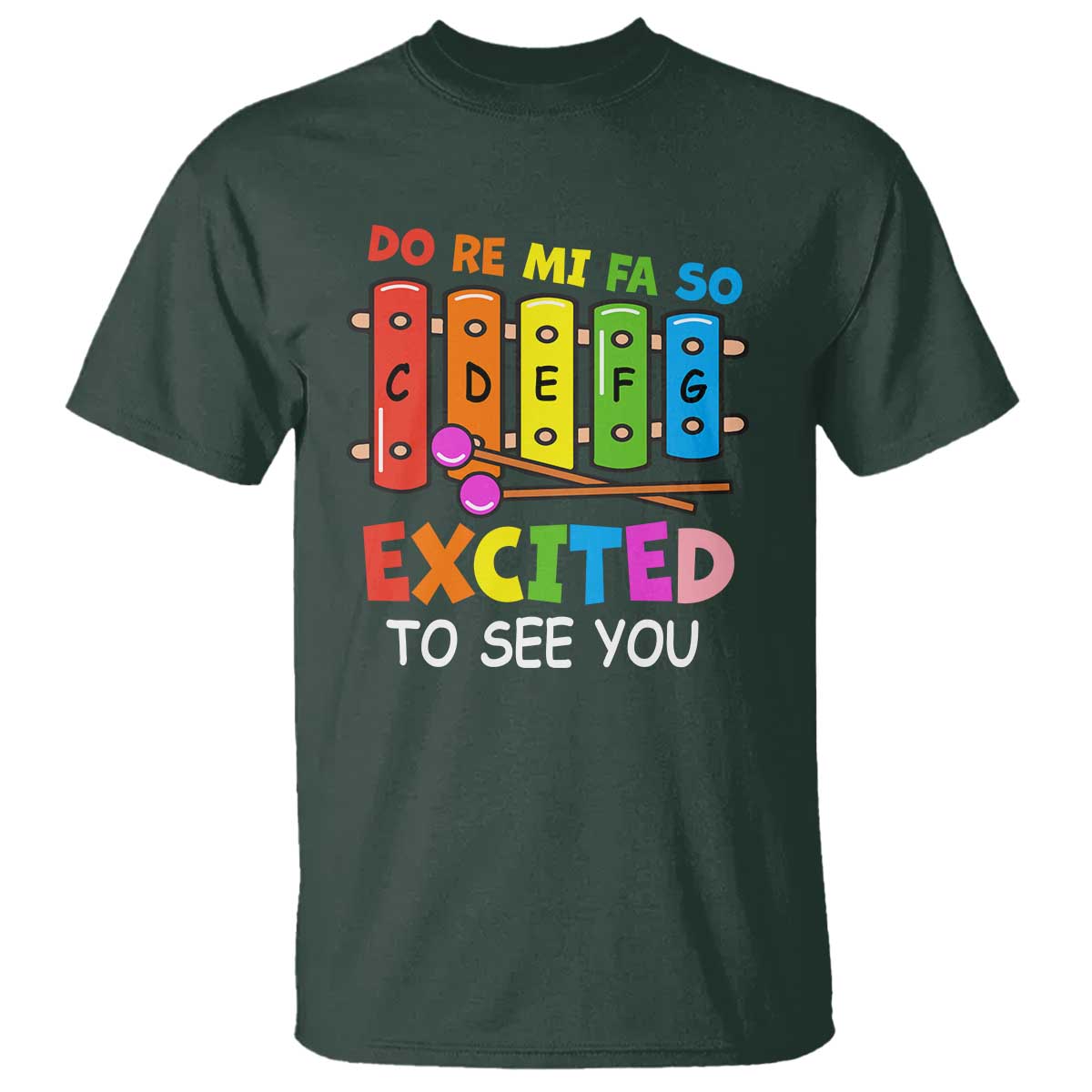 Music Teacher T Shirt Do Re Mi Fa So Excited To See You Back To School - Wonder Print Shop