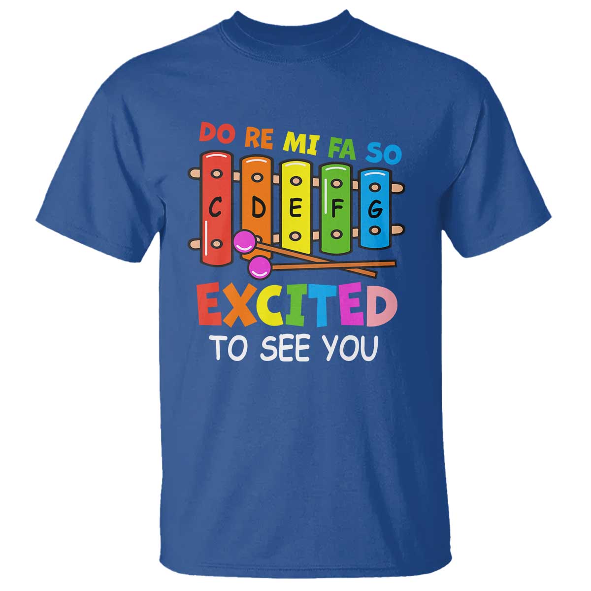 Music Teacher T Shirt Do Re Mi Fa So Excited To See You Back To School - Wonder Print Shop