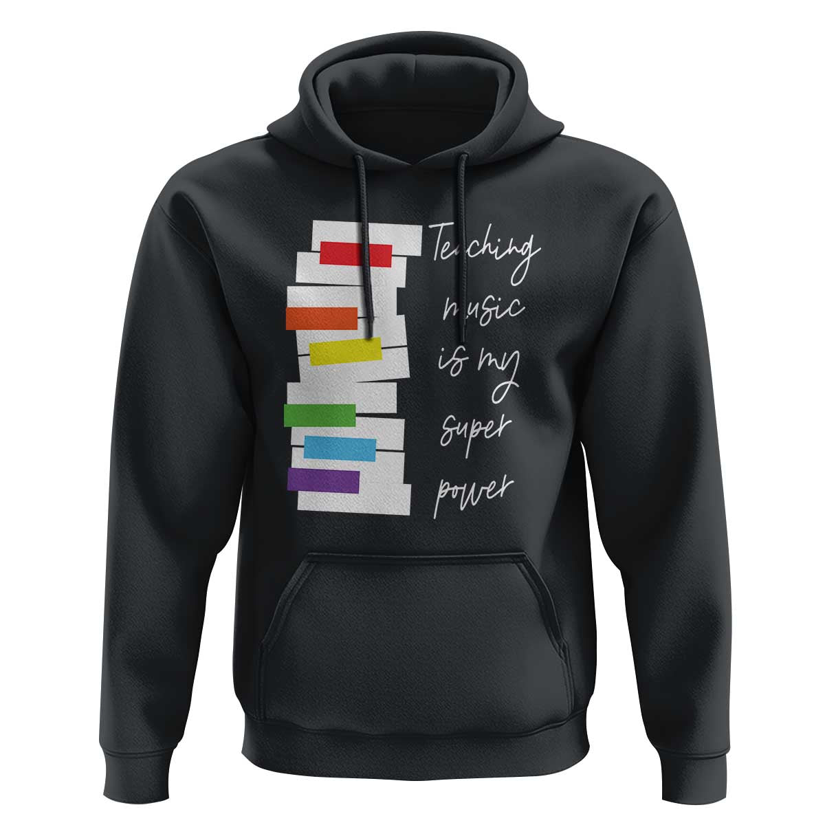 Music Teacher Hoodie Teaching Music Is My Superpower - Wonder Print Shop